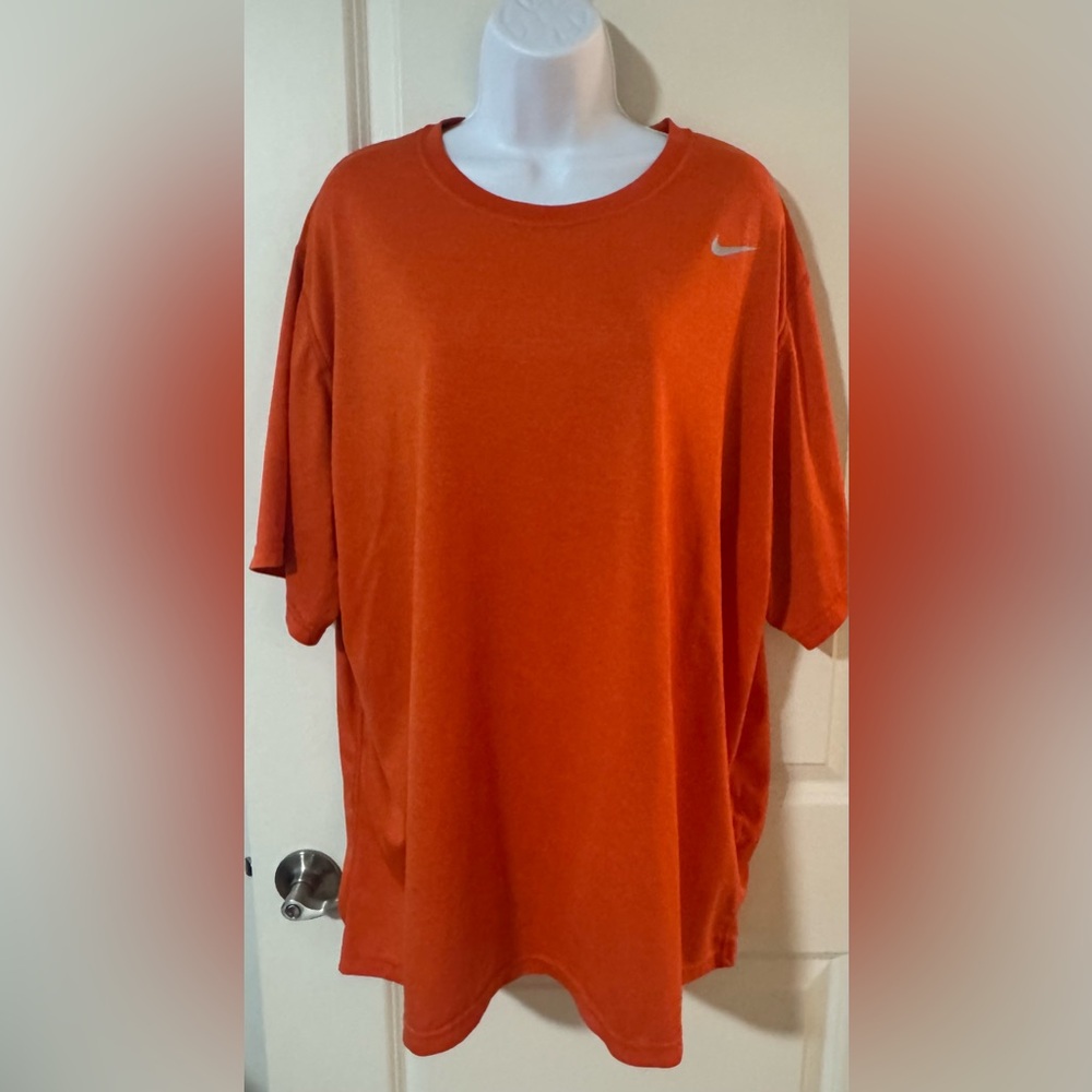 Nike Men's Vibrant Orange Short Sleeve DriFit Tee